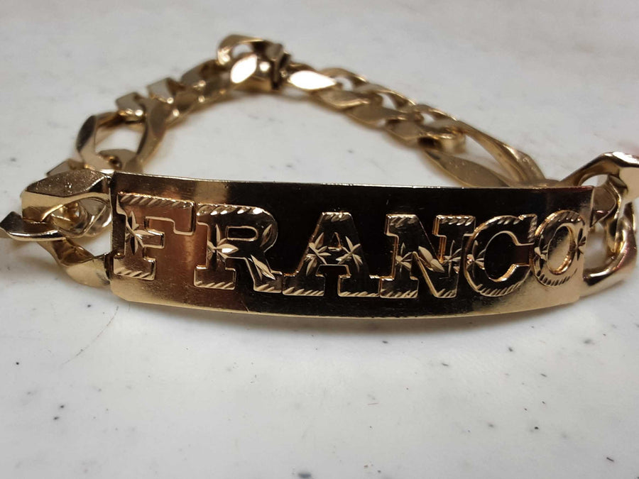 ID Bracelet - Yellow Gold 14k (.585) 37 grams 8 inch