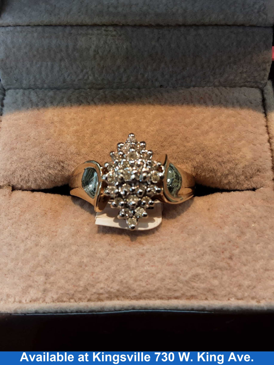 Women's Ring - Yellow Gold 10k (.417) 6.2 grams Size 7