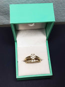 Ring - Engagement Set - Yellow Gold 14k (.585) 7.3 grams Size 5