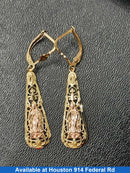 Earrings - Yellow Gold 10k (.417) 3.4 grams