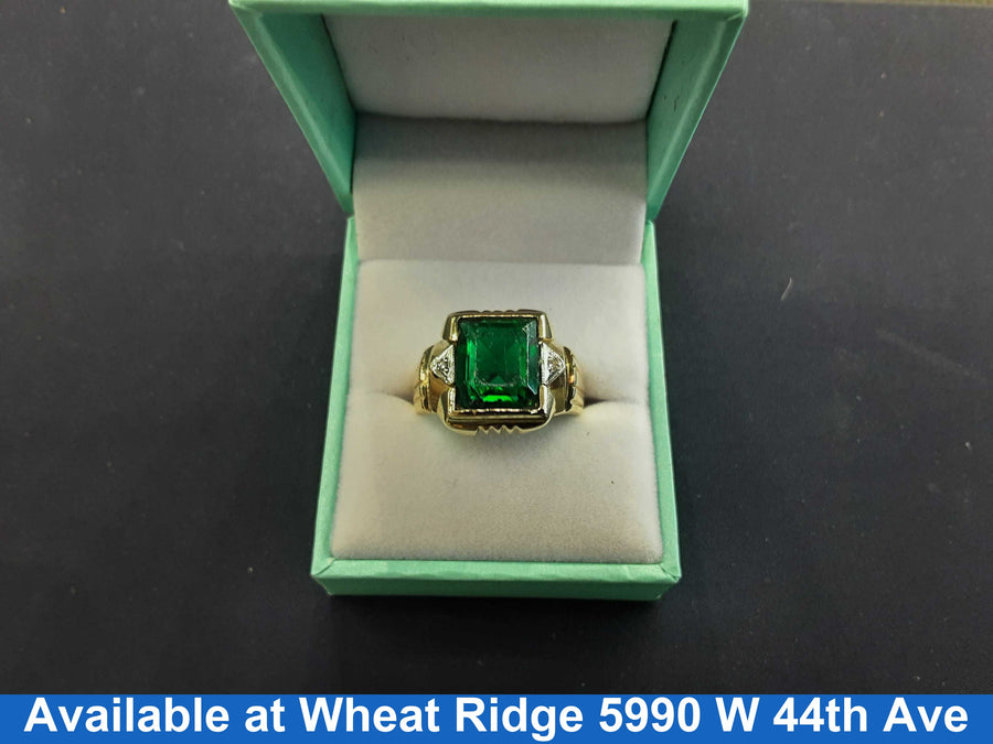 Men's Ring - Yellow Gold 14k (.585) 8.1 grams Size 9