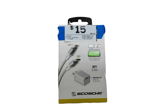 Scosche Sh30ccb8wt-sp White Battery Charger