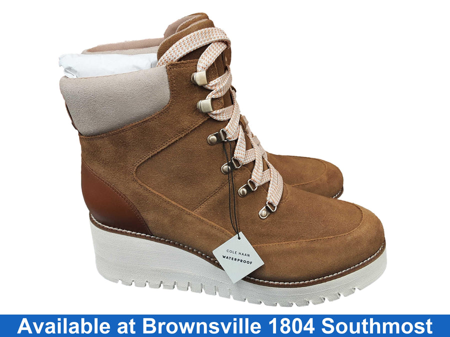 Cole Haan Zero Grand City Wedge Hiker Wp Beige / Tan