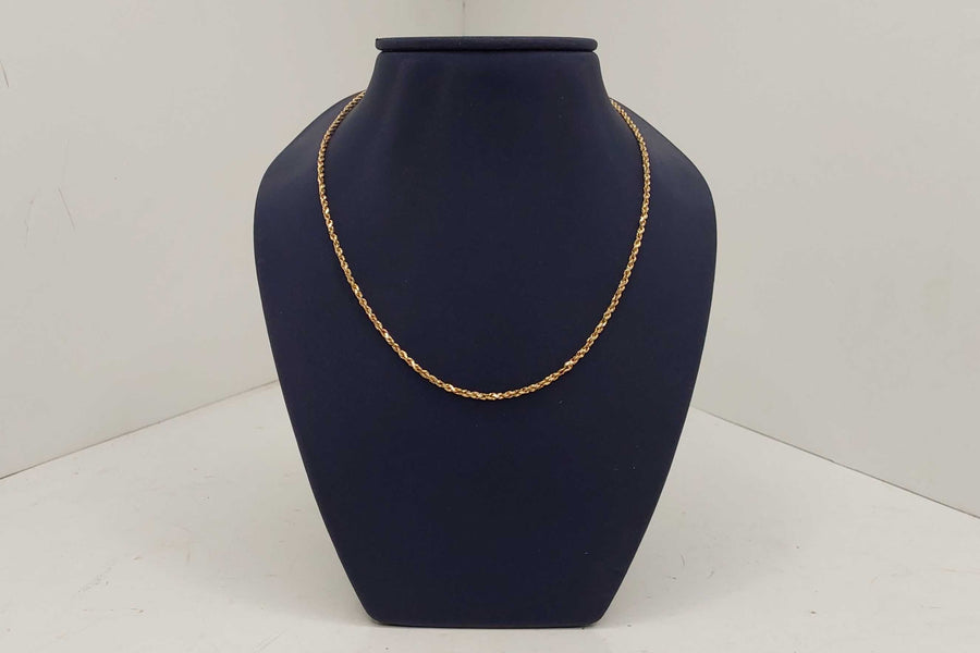 Rope Chain - Yellow Gold 14k (.585) 2.344 grams 19 inch