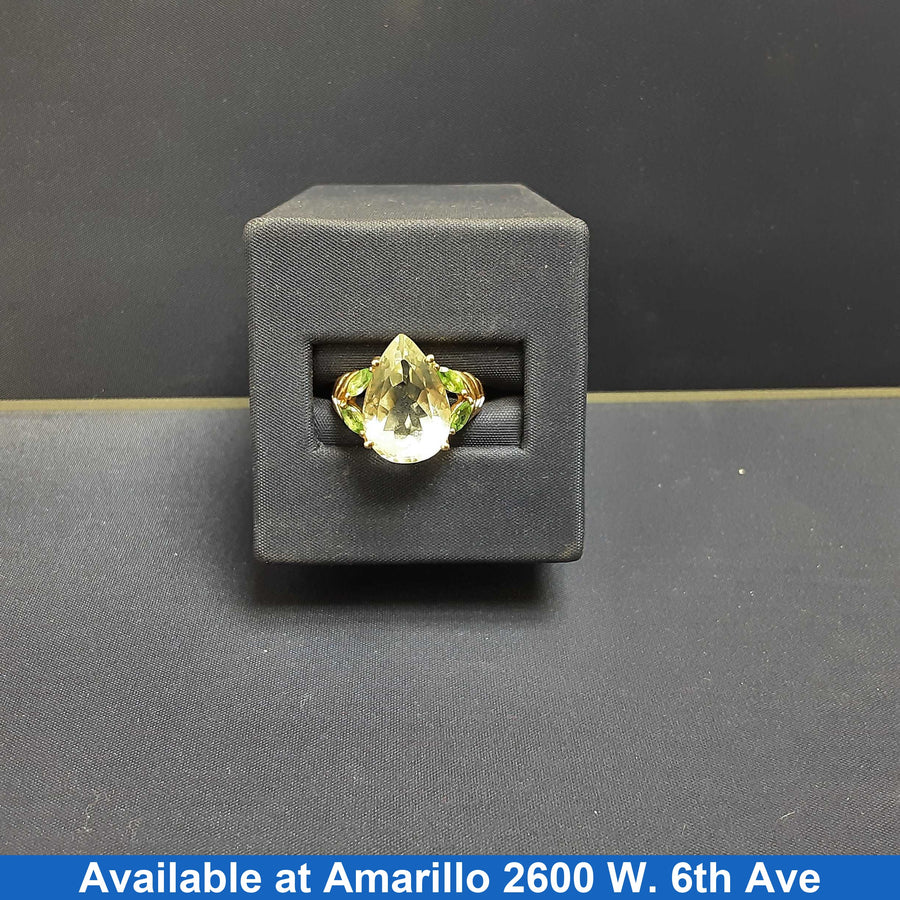 Women's Ring - Yellow Gold 10k (.417) 3.9 grams Size 7.5