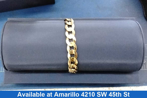 Cuban Link Bracelet - Yellow Gold 10k (.417) 27.5 grams 18 inch