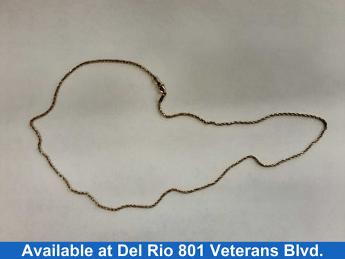 Rope Chain - Yellow Gold 14k (.585) 3.8 grams 18 inch