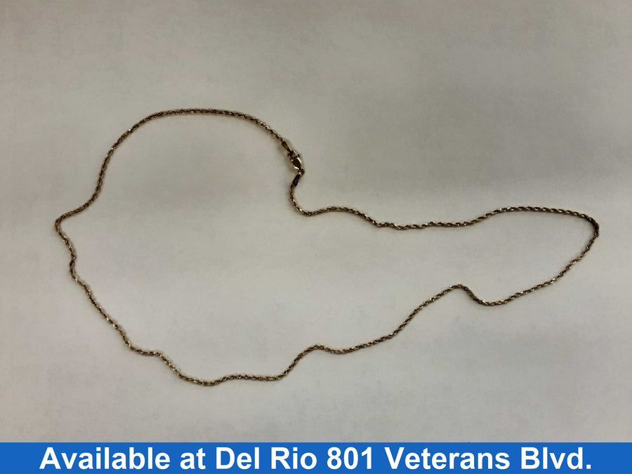 Rope Chain - Yellow Gold 14k (.585) 3.8 grams 18 inch