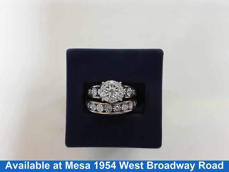 Ring - Engagement Set - Yellow Gold 10k (.417) 8.4 grams Size 9