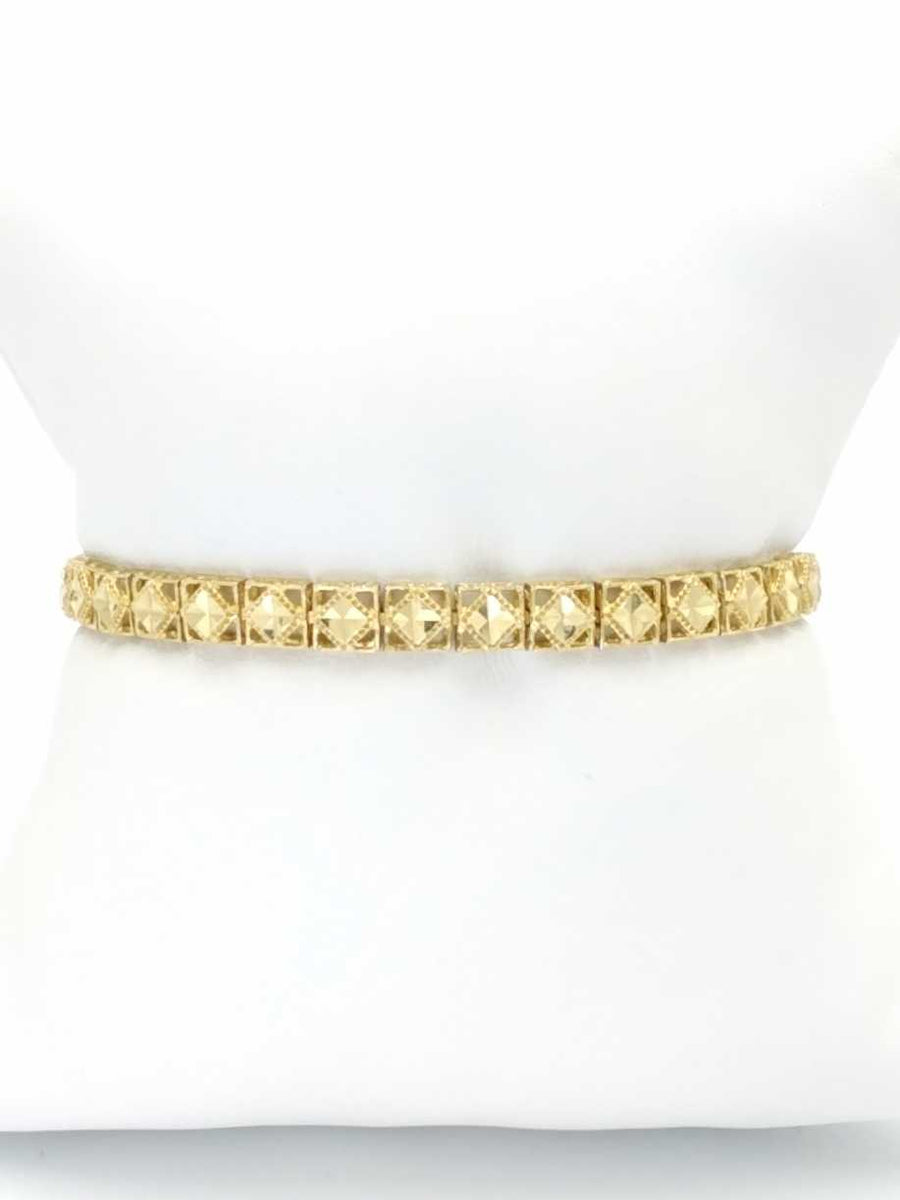 Tennis Bracelet - Yellow Gold 14k (.585) 11.9 grams 8 inch