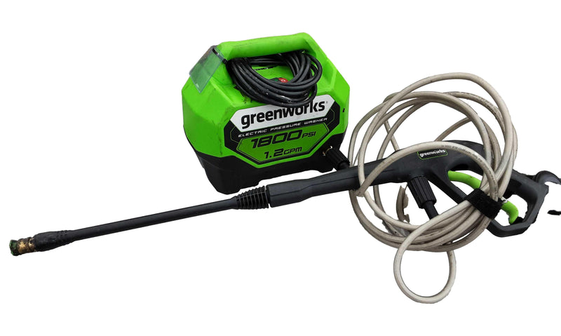 Greenworks Gpw1805 Green Corded Pressure Washer