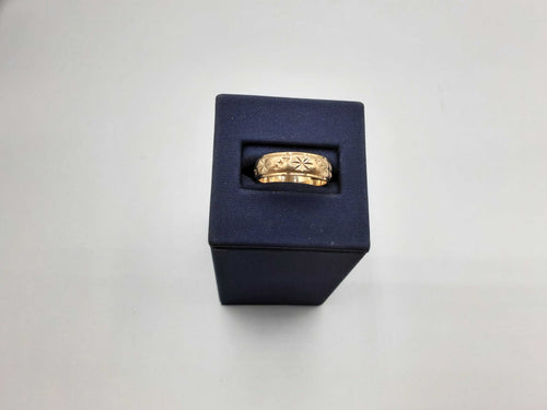 Ring - Wedding Band - Yellow Gold 14k (.585) 4.7 grams Size 7.5