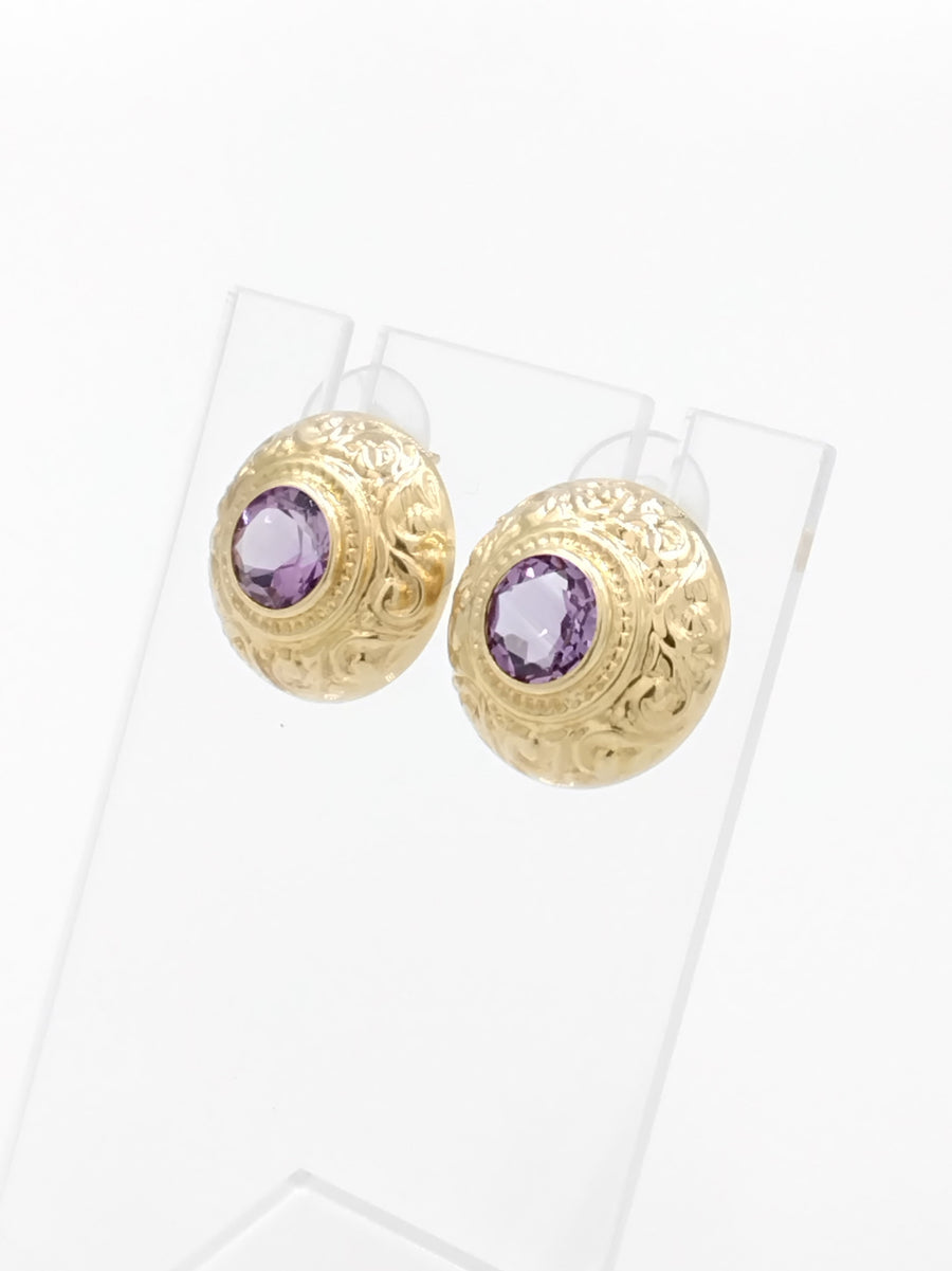 Earrings - Yellow Gold 14k (.585) 3.3 grams
