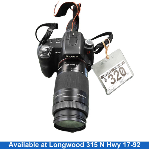 Sony Dslr-a200 Black Digital Camera