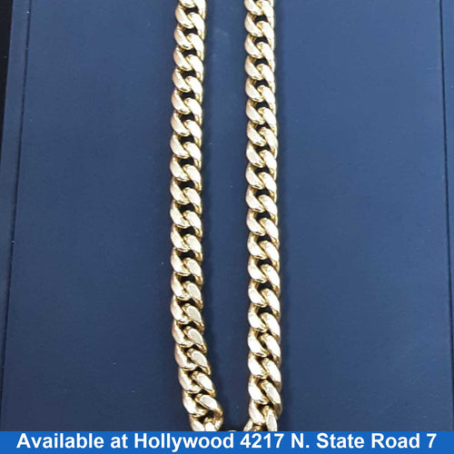 Cuban Link Chain - Yellow Gold 10k (.417) 102.4 grams 20 inch
