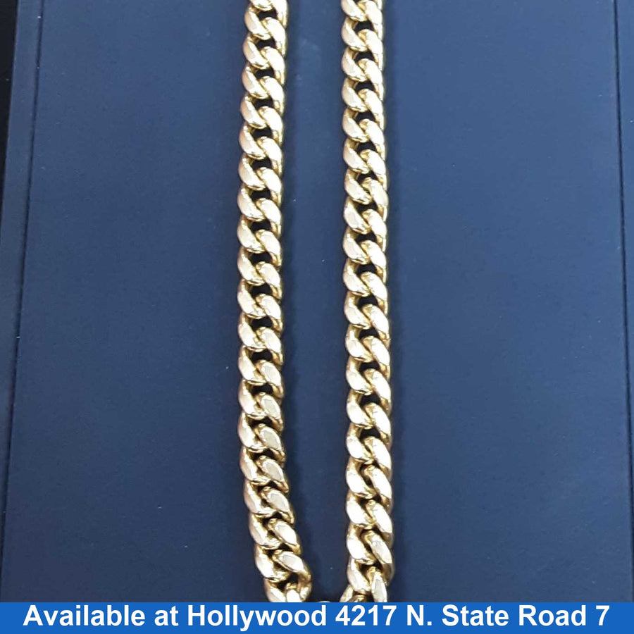 Cuban Link Chain - Yellow Gold 10k (.417) 102.4 grams 20 inch