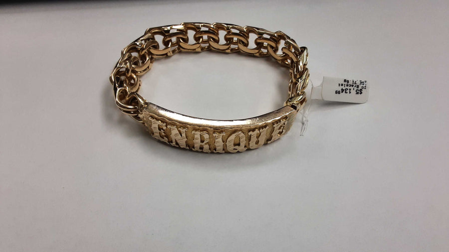 ID Bracelet - Yellow Gold 10k (.417) 71.6 grams 8 inch
