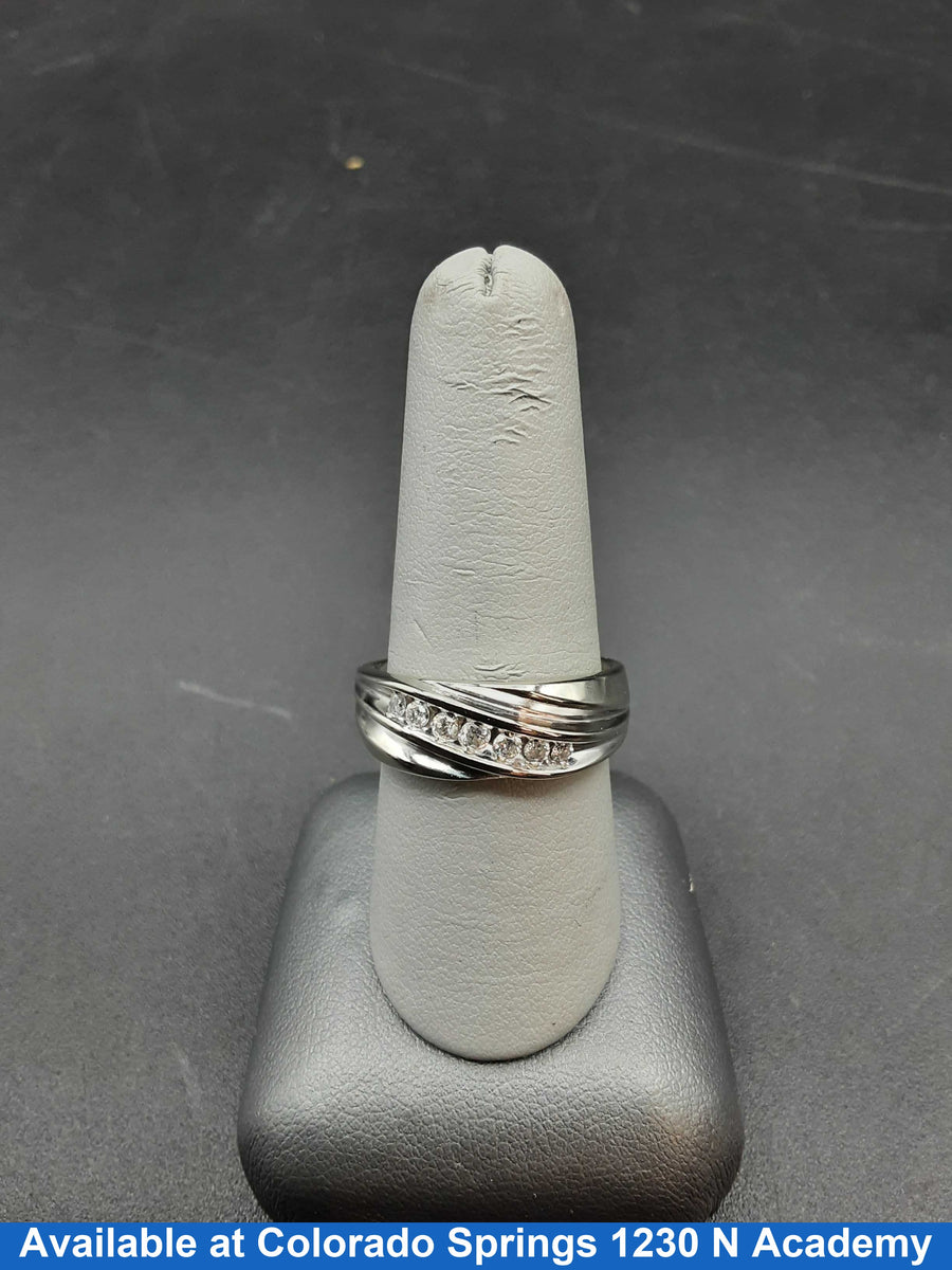 Ring - Wedding Band - White Gold 10k (.417) 4.5 grams Size 8