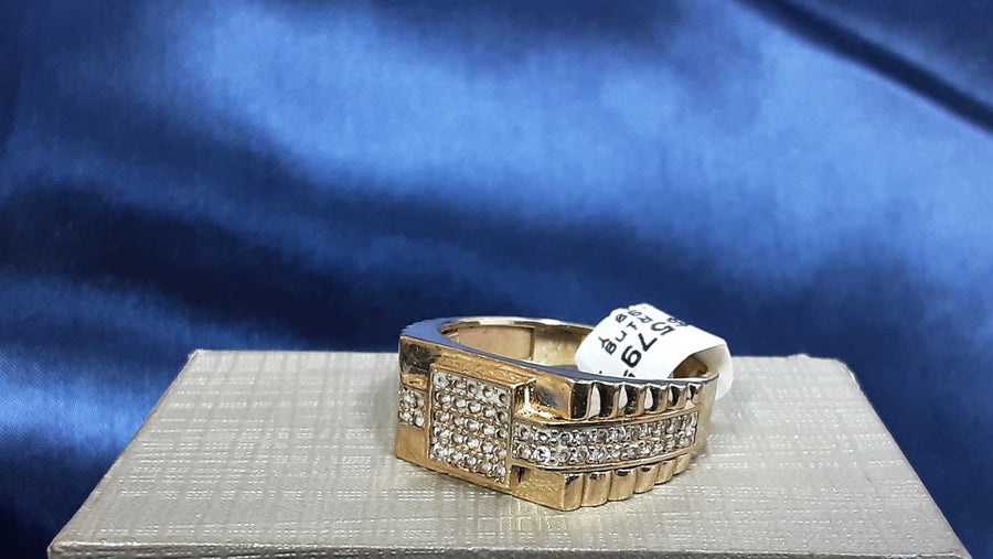 Men's Ring - Yellow Gold 14k (.585) 4.9 grams Size 10