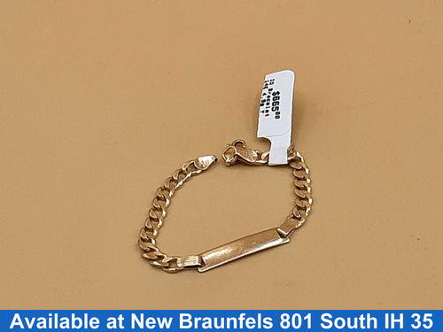 ID Bracelet - Yellow Gold 14k (.585) 4.9 grams 5 inch