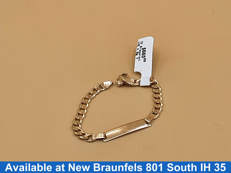 ID Bracelet - Yellow Gold 14k (.585) 4.9 grams 5 inch