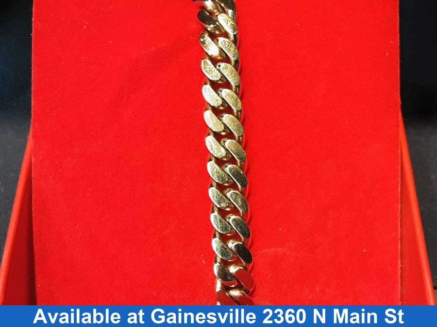 Cuban Link Bracelet - Yellow Gold 10k (.417) 39.5 grams 7 inch