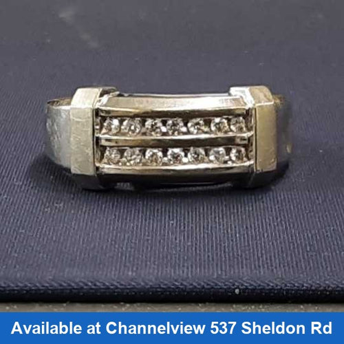 Men's Ring - White Gold 10k (.417) 3.9 grams Size 11