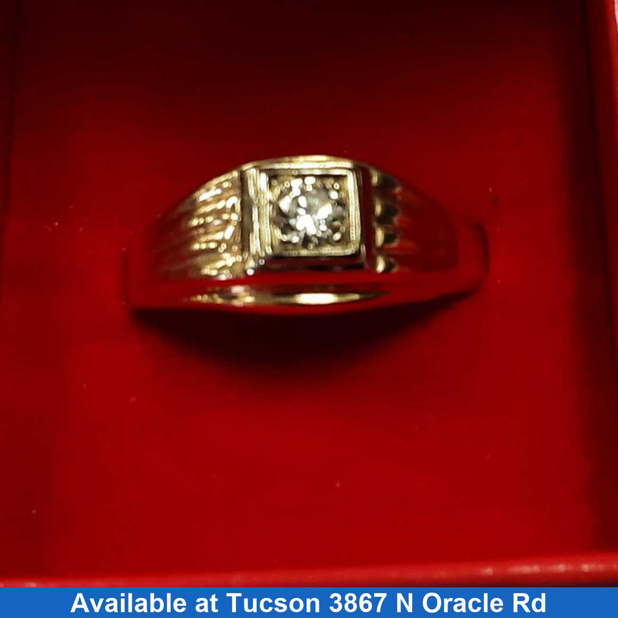 Men's Ring - Yellow Gold 14k (.585) 6.6 grams Size 12