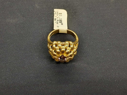 Women's Ring - Yellow Gold 14k (.585) 7.8 grams Size 6.5