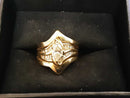 Ring - Wedding Set - Yellow Gold 14k (.585) 10.5 grams Size 8