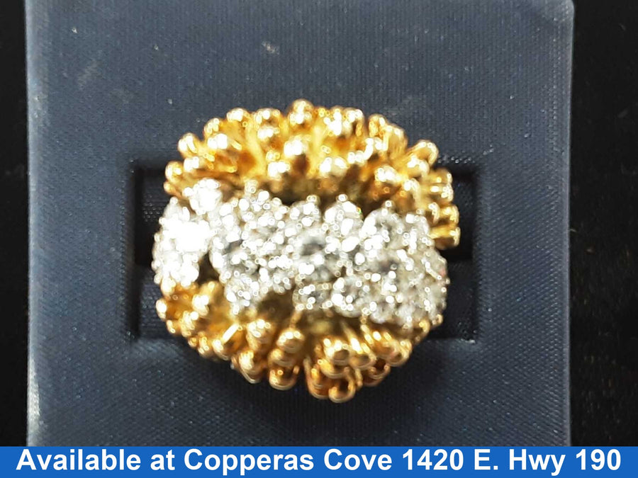 Women's Ring - Yellow Gold 14k (.585) 17.3 grams Size 20