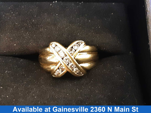 Women's Ring - Yellow Gold 10k (.417) 3.7 grams Size 9.5