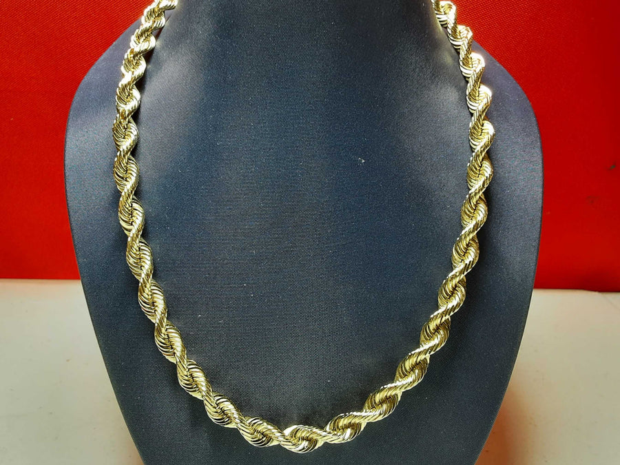 Rope Chain - Yellow Gold 10k (.417) 59.6 grams 26 inch