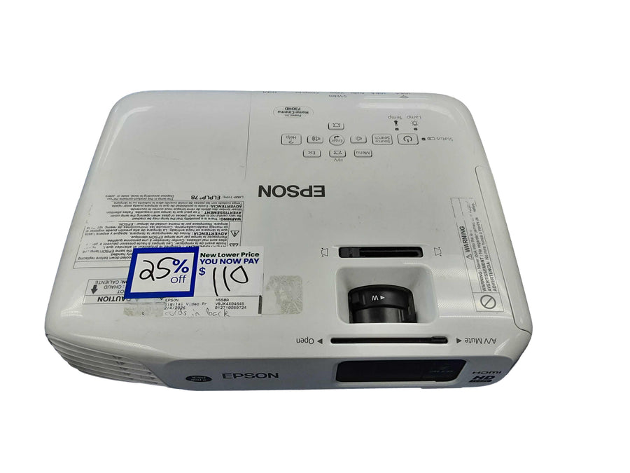 Epson H558a White Home Media Projector