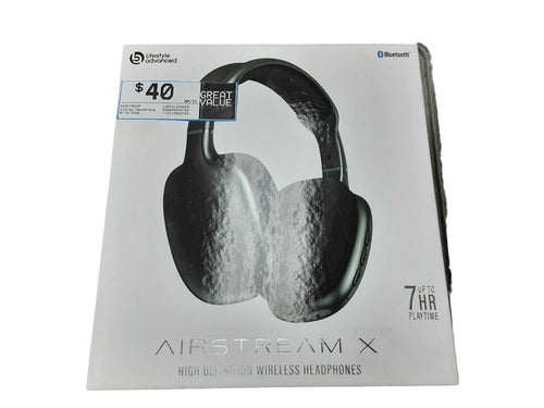 Airstream Labth-6400cr Black Stereo Headphone