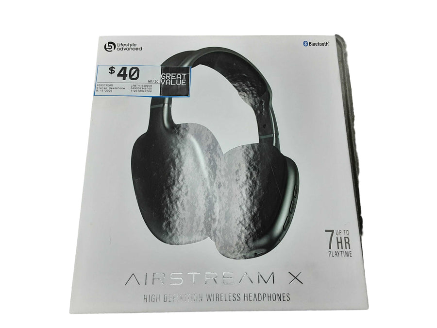 Airstream Labth-6400cr Black Stereo Headphone