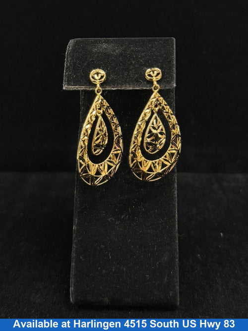 Hoop Earrings - Yellow Gold 10k (.417) 2.8 grams