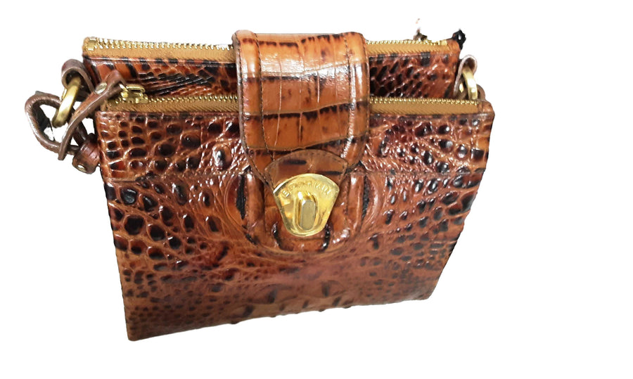 Brahmin Mojitio Crossbody Brown Purse / Handbag