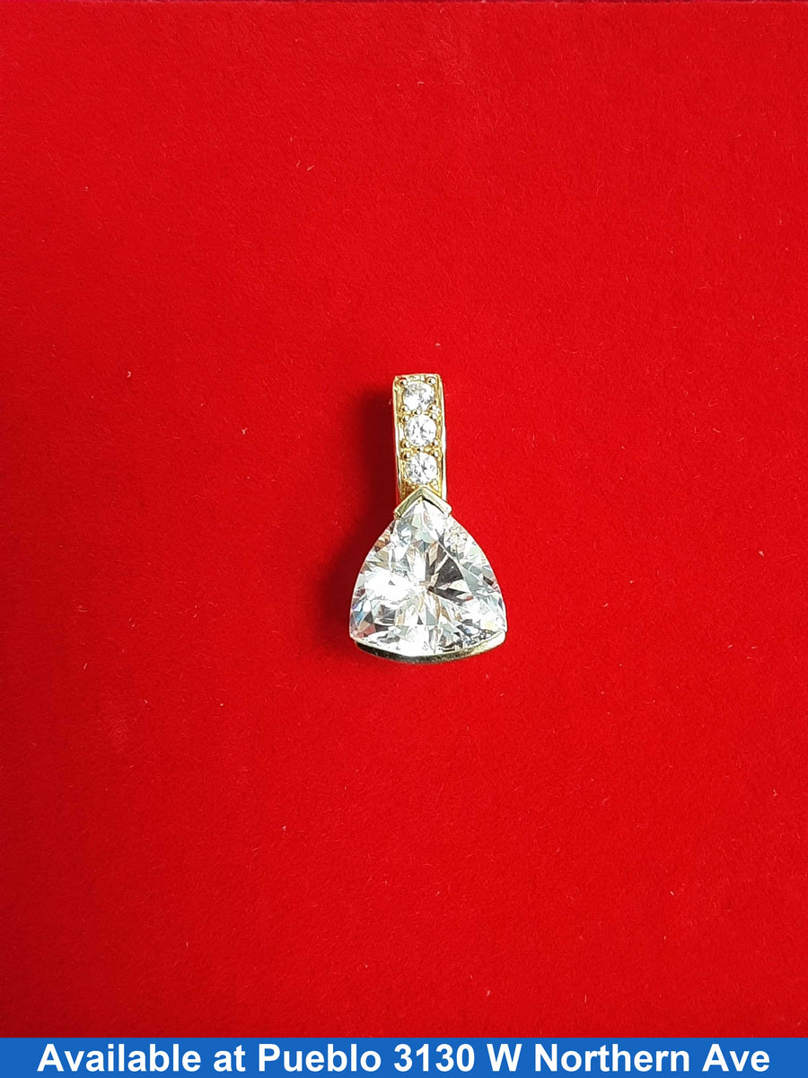 Diamond Pendant - Yellow Gold 14k (.585) 2.6 grams