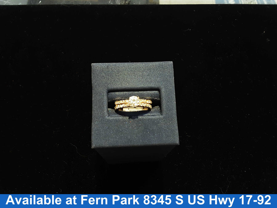Women's Ring - Solitaire - Yellow Gold 18k (.750) 2.7 grams Size 4