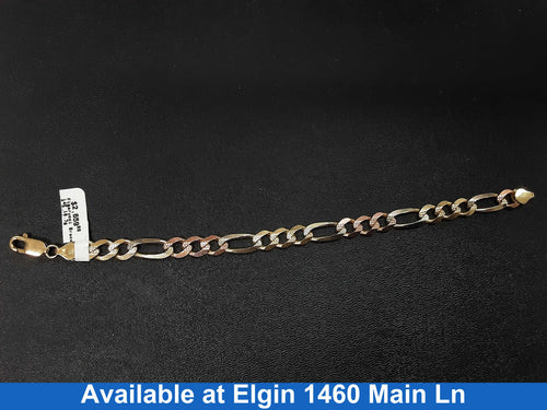Bracelet - Tricolor Gold 14k (.585) 18.7 grams 9 inch