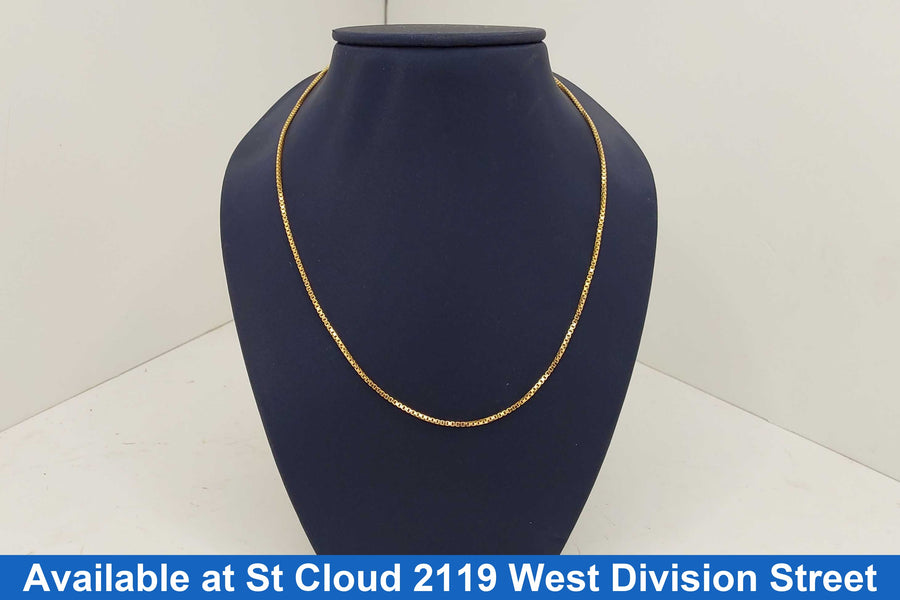 Box Chain - Yellow Gold 10k (.417) 2.4 grams 20 inch