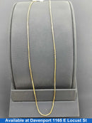 Box Chain - Yellow Gold 14k (.585) 3.8 grams 18 inch