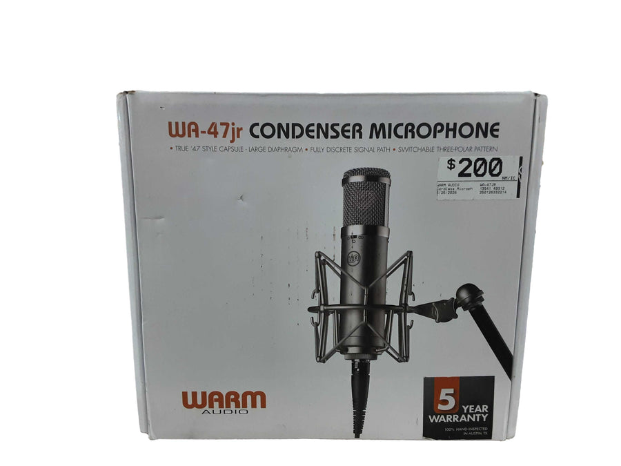 Warm Audio Wa-47jr Silver Cordless Microphone