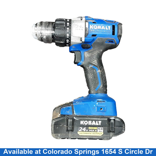Kobalt Kdd 524b-03 Blue Cordless Standard Drill