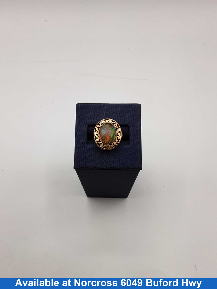 Women's Ring - Yellow Gold 14k (.585) 4.3 grams Size 20