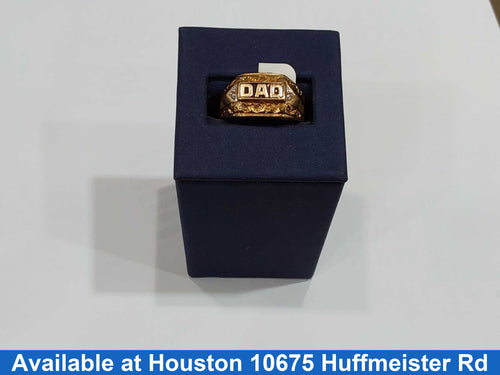 Men's Ring - Yellow Gold 10k (.417) 3.5 grams Size 9.5