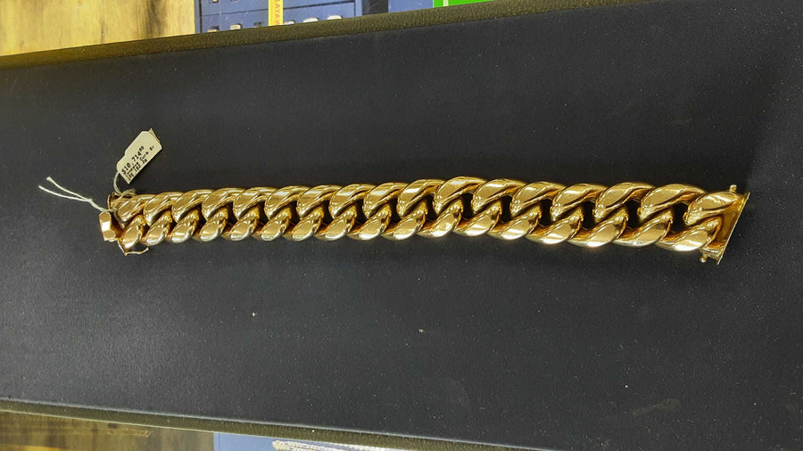 Bracelet - Yellow Gold 10k (.417) 102.2 grams 9 inch
