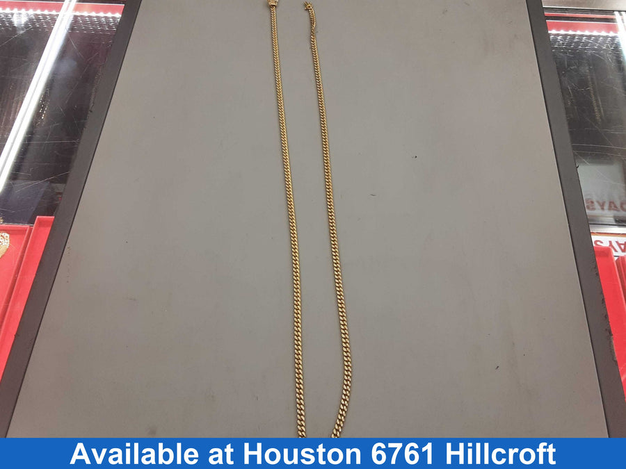 Cuban Link Chain - Yellow Gold 10k (.417) 18.3 grams 22 inch