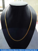Cuban Link Chain - Yellow Gold 10k (.417) 10.3 grams 18 inch